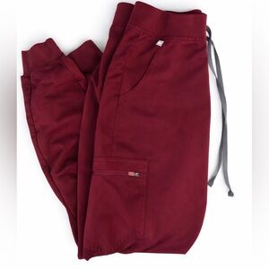 FIGS MAROON Jogger Pants